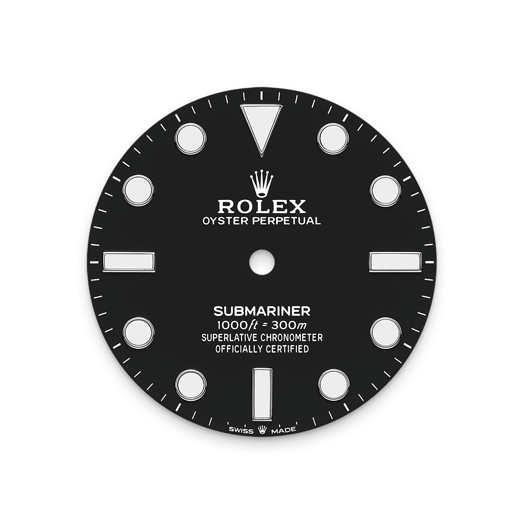 rolex Submariner dial in Oystersteel, M124060-0001 - Unowatch