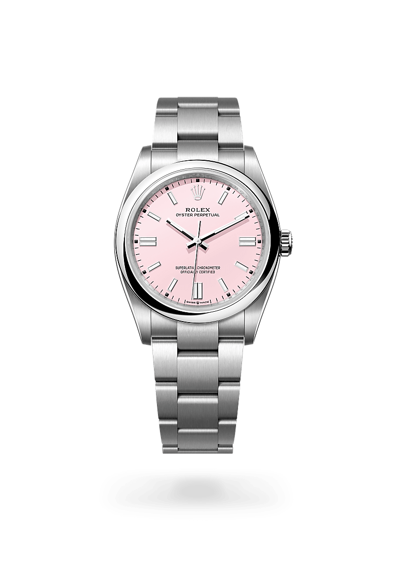 오이스터스틸 소재의 롤렉스 OYSTER PERPETUAL 정면, M126000-0008 - 우노와치