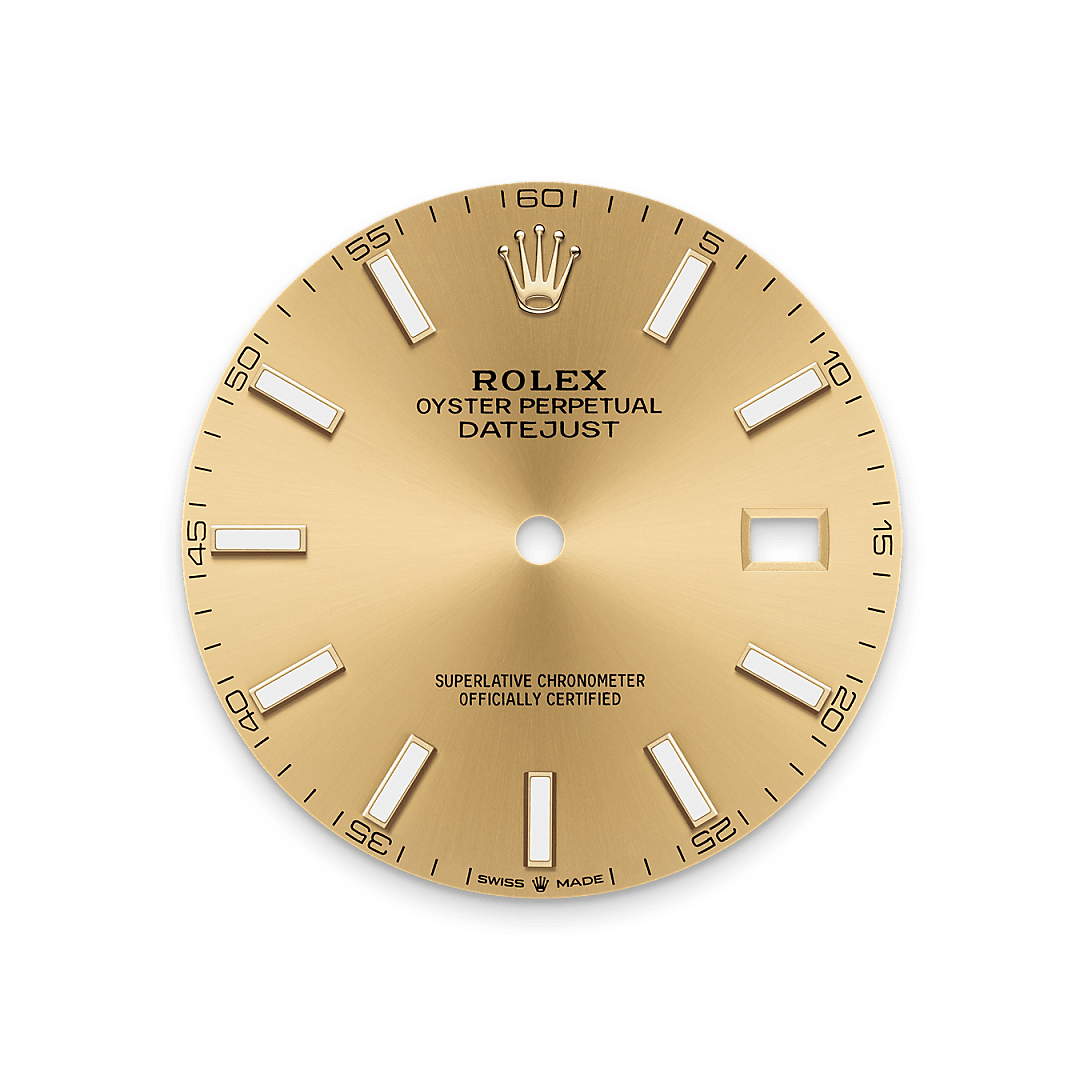 rolex Datejust 41 dial in Yellow Rolesor - combination of Oystersteel and yellow gold, M126333-0010 - Unowatch