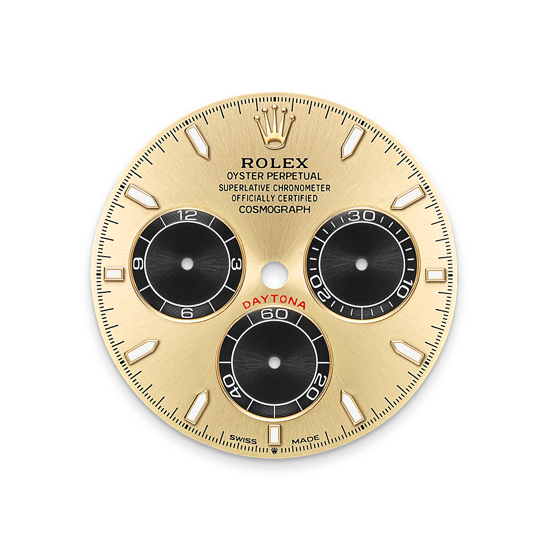 rolex Cosmograph Daytona dial in 18 ct yellow gold, M126518LN-0012 - Unowatch