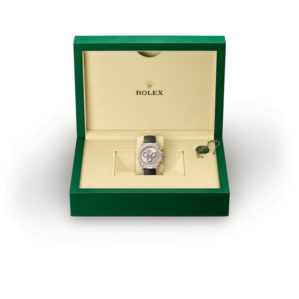 롤렉스COSMOGRAPH DAYTONA 18캐럿 에버로즈 골드, 다이아몬드가 세팅된 러그 ,M126535TBR-0002 - 우노와치