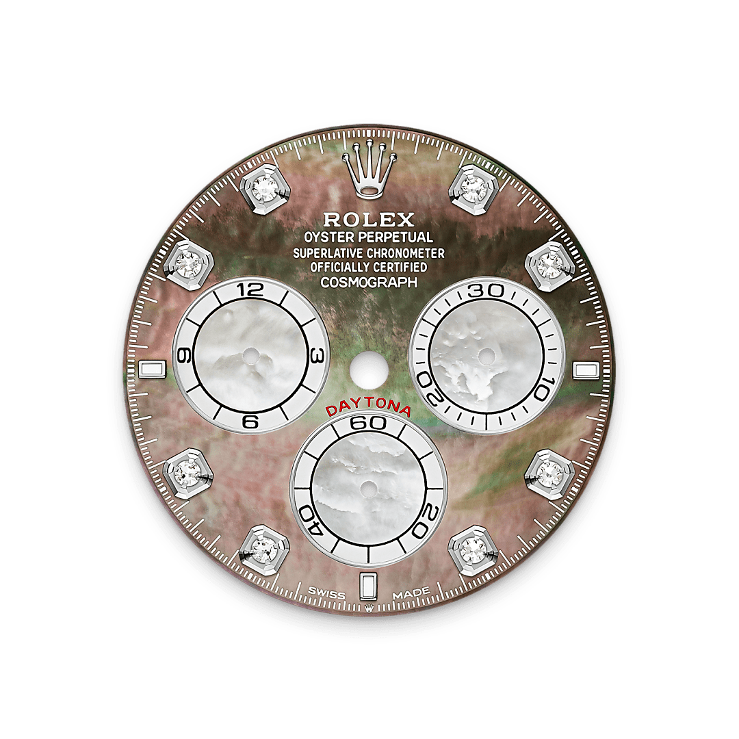 rolex Cosmograph Daytona dial in 18 ct white gold, M126579RBR-0001 - Unowatch