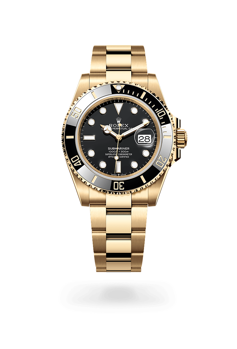 롤렉스SUBMARINER 18캐럿 옐로우 골드 ,M126618LN-0002 - 우노와치