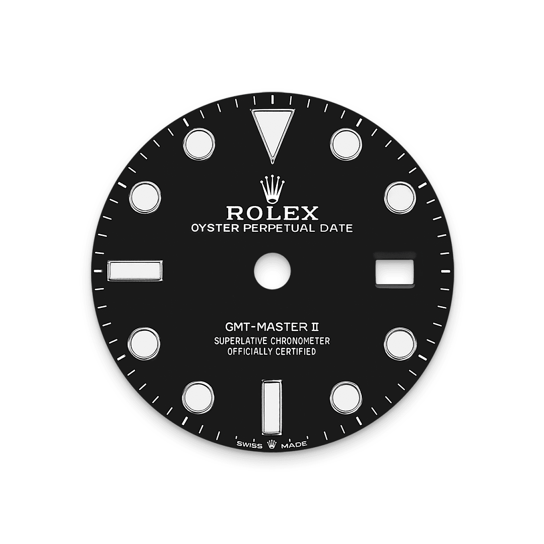 오이스터스틸 소재의 롤렉스 GMT-Master II 다이얼, M126710BLNR-0003 - 우노와치