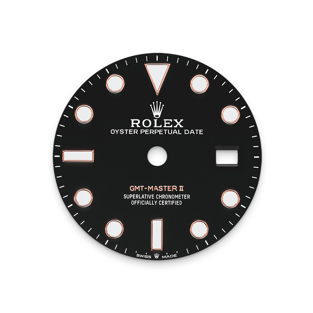 rolex GMT-Master II dial  in Everose Rolesor - combination of Oystersteel and Everose gold, M126711CHNR-0002 - Unowatch