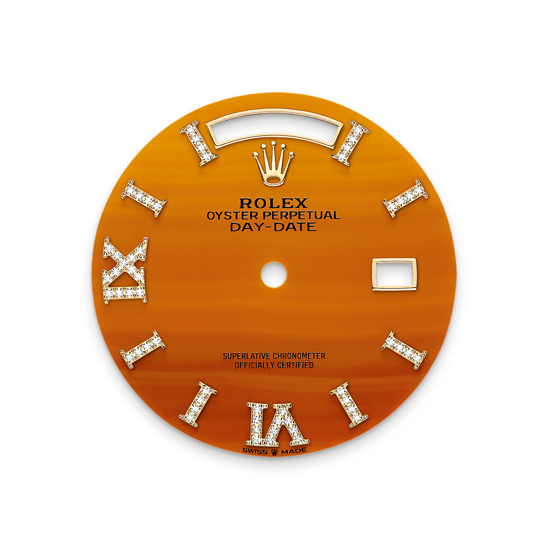 롤렉스DAY-DATE 18캐럿 옐로우 골드 ,M128348RBR-0049 - 우노와치