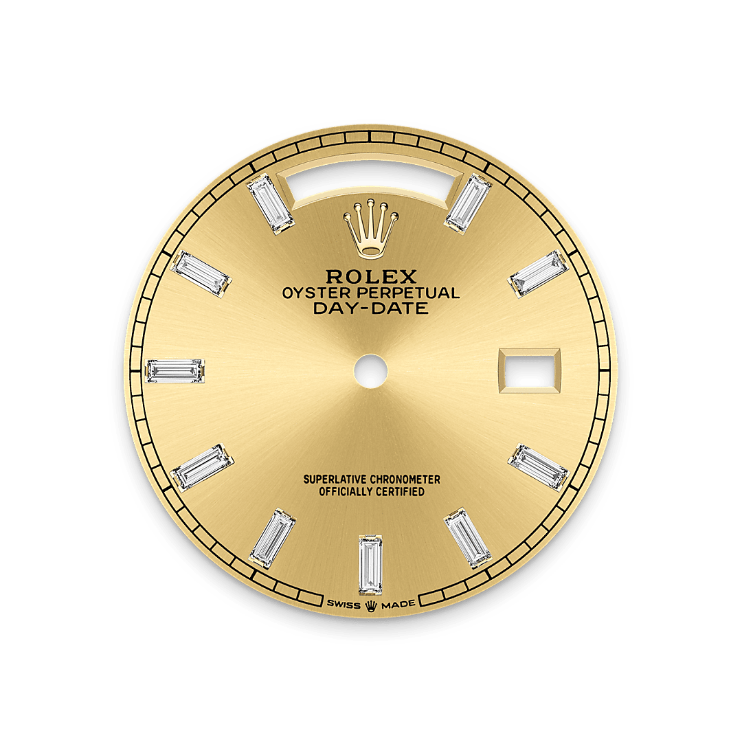 rolex Day-Date 36 dial in 18 ct yellow gold, M128398TBR-0037 - Unowatch