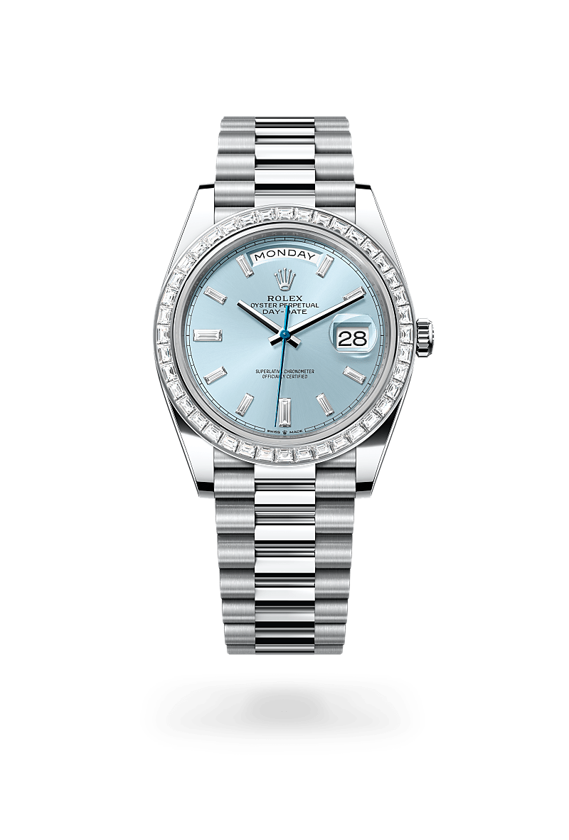 rolex DAY-DATE in Platinum, M228396TBR-0002 - Uno Watch