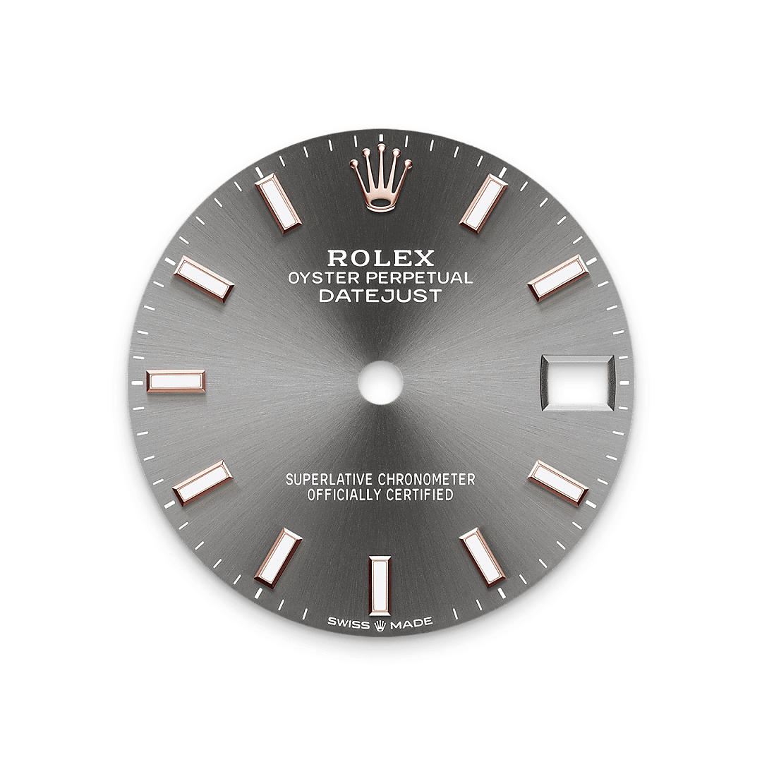 rolex Datejust 31 dial in Everose Rolesor - combination of Oystersteel and Everose gold, M278241-0018 - Unowatch