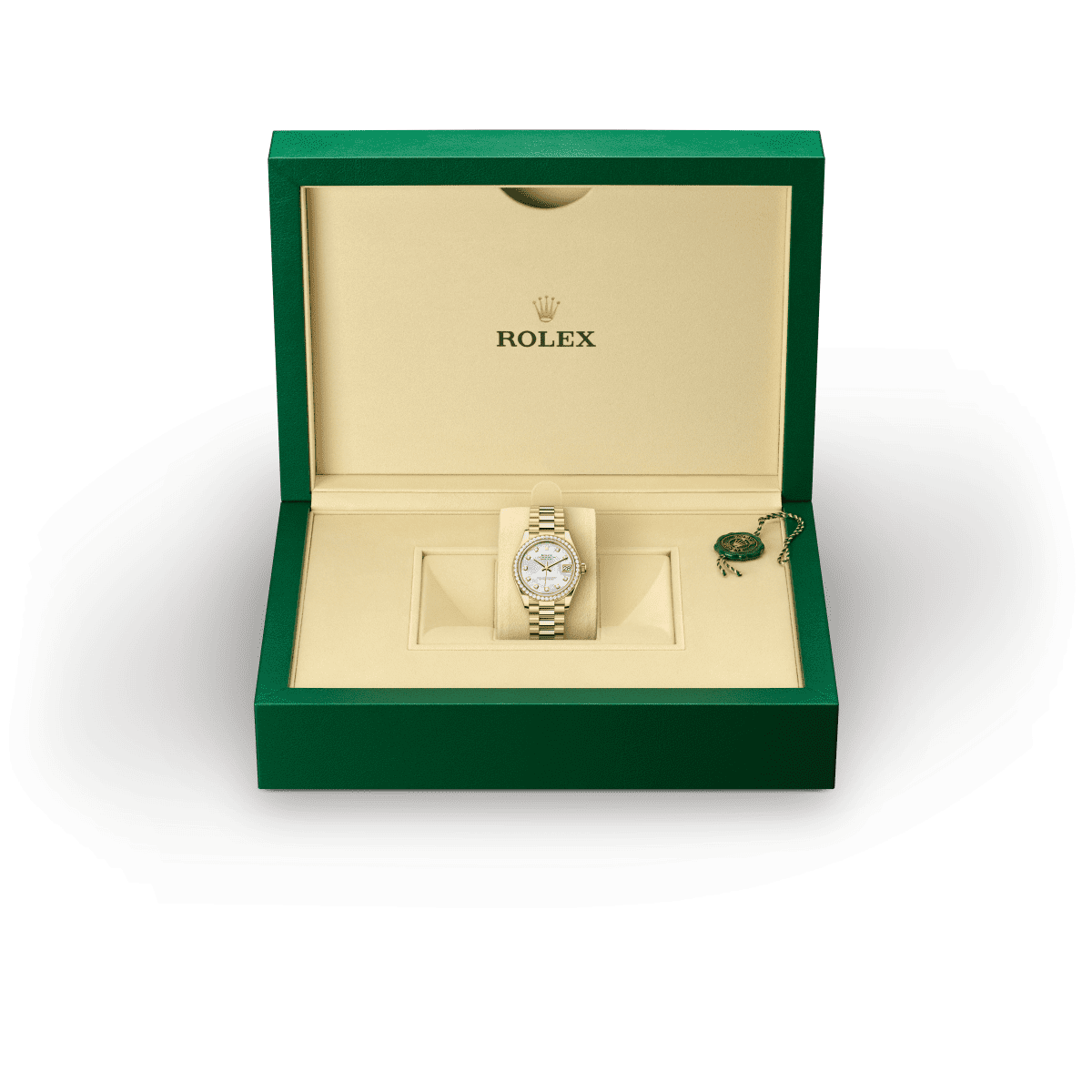 18캐럿 옐로우 골드 소재의 롤렉스 DATEJUST, M278288RBR-0006 - 우노와치