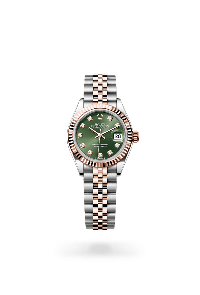 롤렉스LADY-DATEJUST 에버로즈 롤레조 - 오이스터스틸과 에버로즈 골드의 조합 ,M279171-0007 - 우노와치