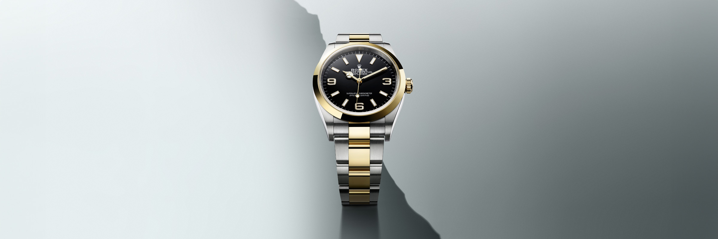 rolex EXPLORER in Yellow Rolesor - combination of Oystersteel and yellow gold, M124273-0001 - Uno Watch